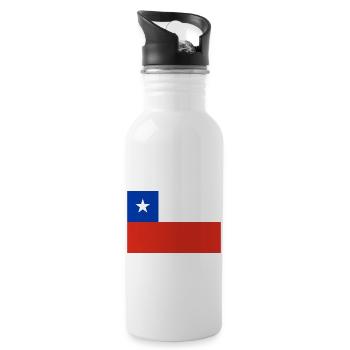 Chile - Trinkflasche mit integriertem Trinkhalm - Weiß - Rechts