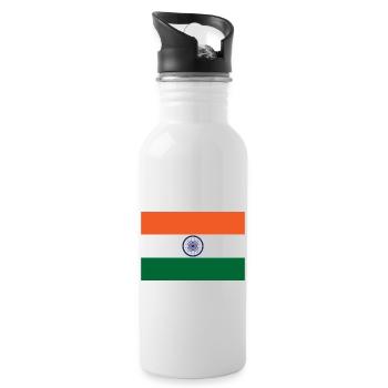 India - Water bottle with straw - white - Right