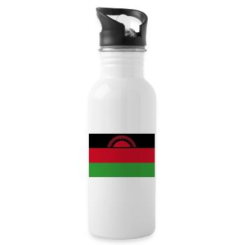 Malawien - Trinkflasche mit integriertem Trinkhalm - Weiß - Rechts