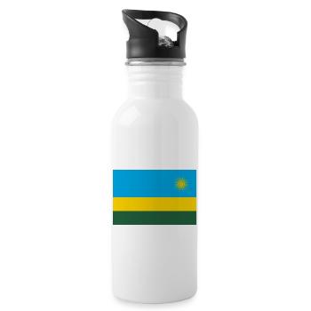 Rwanda - Water bottle with straw - white - Right