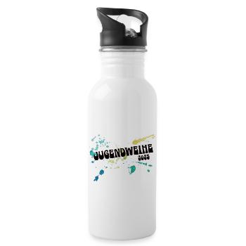 Jugendweihe 2025 Erwachsen Feier Ostdeutschland - Trinkflasche mit integriertem Trinkhalm - Weiß - Rechts