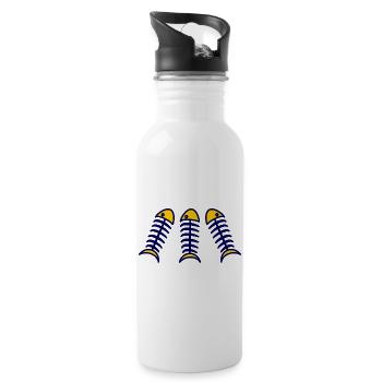 SARDINE. FISH. APRIL FOOL. EASTER. SEA - Water bottle with straw - white - Right