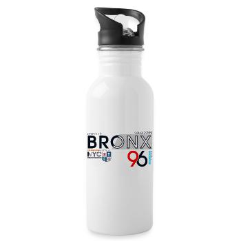 Urban Bronx Streetwear Design - Water bottle with straw - white - Right