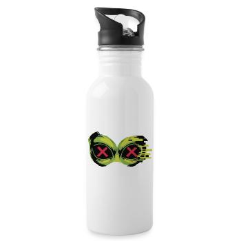 Neon X Schwimmbrille - Trinkflasche mit integriertem Trinkhalm - Weiß - Rechts