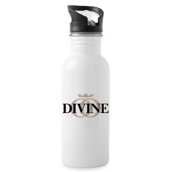 DIVINE OPPOLINE – Feminine Energy Collection - Water bottle with straw - white - Right
