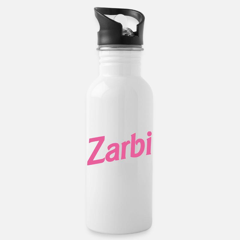 ZARBI ! - Gourde avec paille intégrée - blanc