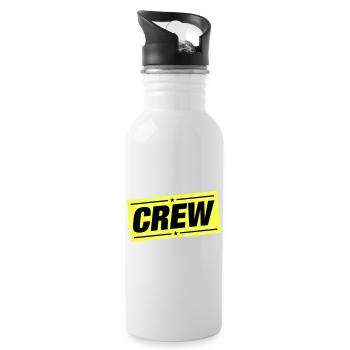crew - Water bottle with straw - white - Right
