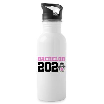Bachelor 2026 Graduation Graduation - Water bottle with straw - white - Right