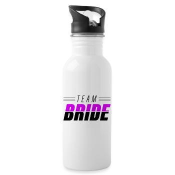 Équipe Bride - Gourde avec paille intégrée - blanc - Droite