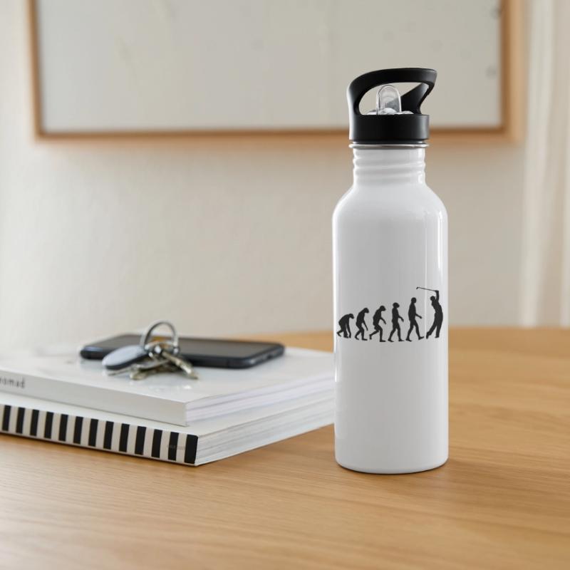 Golf Evolution Golfing Trinkflasche mit integriertem Trinkhalm