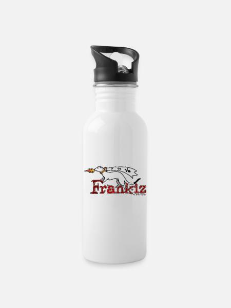 Frankiz (Liberté) - Gourde avec paille intégrée - blanc
