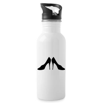 shoes - Water bottle with straw - white - Right