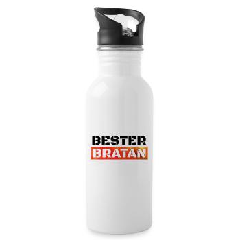 Best Bratan brother buddy Digga - Water bottle with straw - white - Right