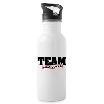 Team Hangover 5 - Trinkflasche mit integriertem Trinkhalm - Weiß - Rechts