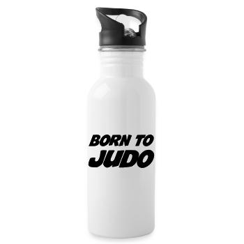Judo - Judoka - Sport - Fight - Fighter - Strong - Water bottle with straw - white - Right