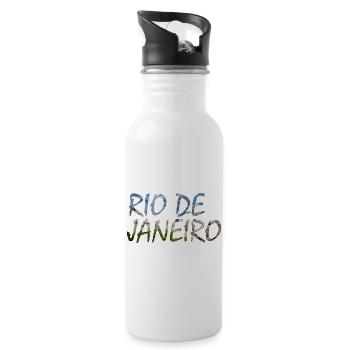 Rio de Janeiro - Gourde avec paille intégrée - blanc - Droite