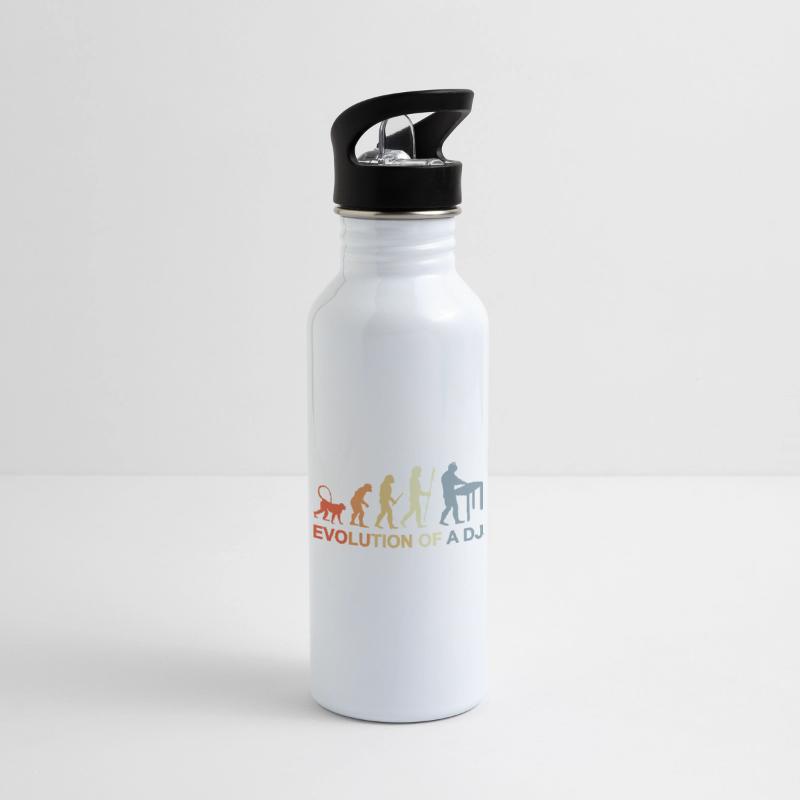 Trinkflasche mit integriertem Trinkhalm