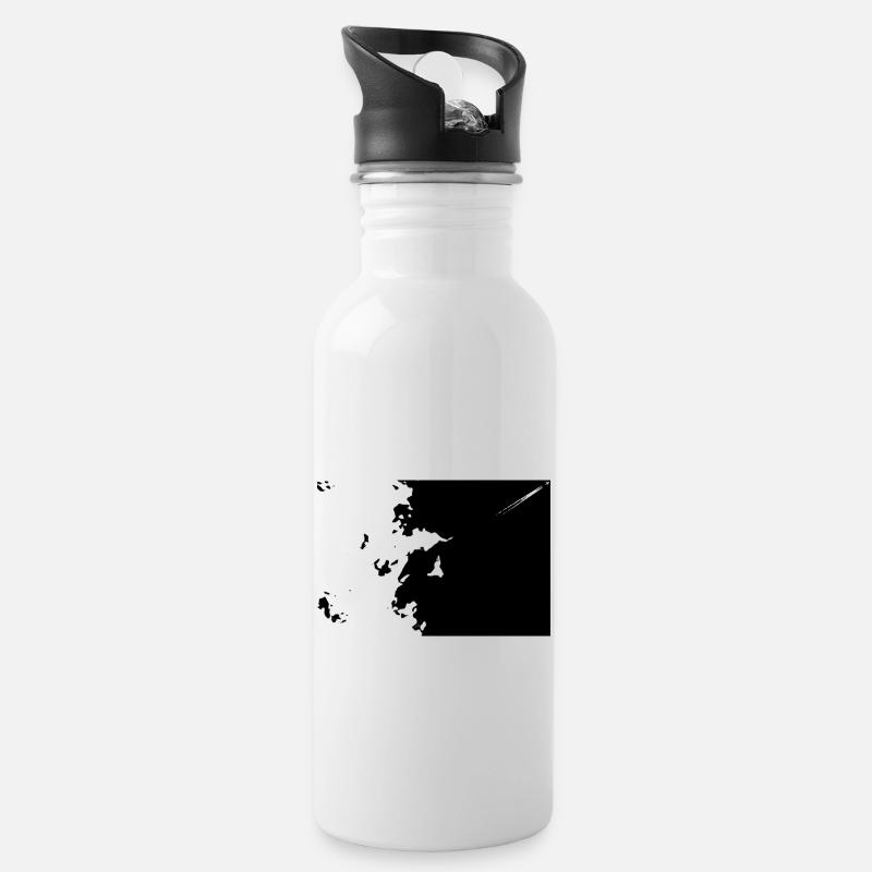 avion - Gourde avec paille intégrée - blanc