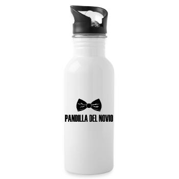 Pandilla del Novio Boyfriend Gang Groomsmen Gift - Water bottle with straw - white - Right