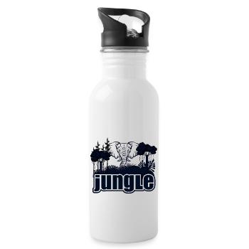 Safari Big Five - Water bottle with straw - white - Right