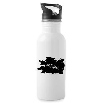 Rally - Evolution - Trinkflasche mit integriertem Trinkhalm - Weiß - Rechts