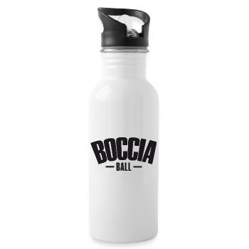 Boccia player Clothing with bocce balls Boccia - Water bottle with straw - white - Right