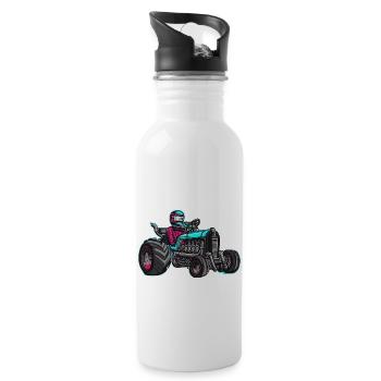 Tractor Tuning Racing Graffity Style - Water bottle with straw - white - Right