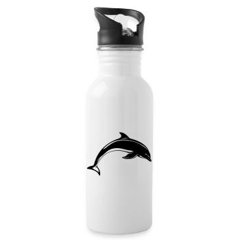 Dolphin - Water bottle with straw - white - Right