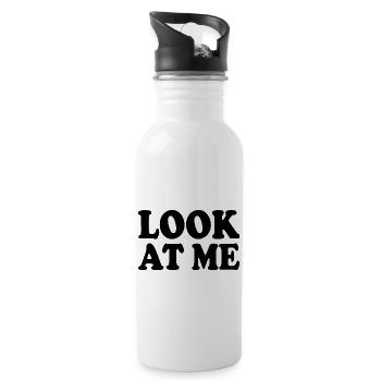 Look at me - Water bottle with straw - white - Right