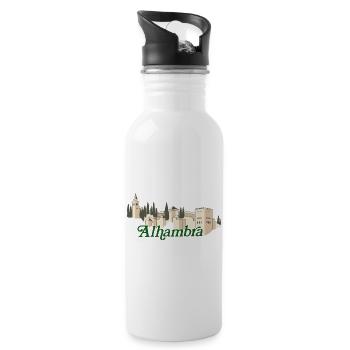Alhambra - Water bottle with straw - white - Right