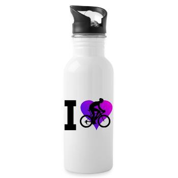 Vélo de route pour femmes Vélo de route Vélo de route Vélo de route - Gourde avec paille intégrée - blanc - Droite
