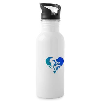 Vélo de route Hommes Vélo de route Vélo de route femme - Gourde avec paille intégrée - blanc - Droite