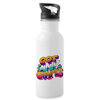 Got Any Grapes 10 - Water bottle with straw - white - Right