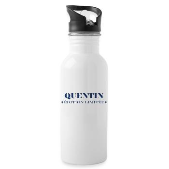 quentin - Gourde avec paille intégrée - blanc - Droite