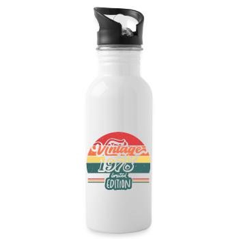Vintage 1978 Limited Edition - Water bottle with straw - white - Right