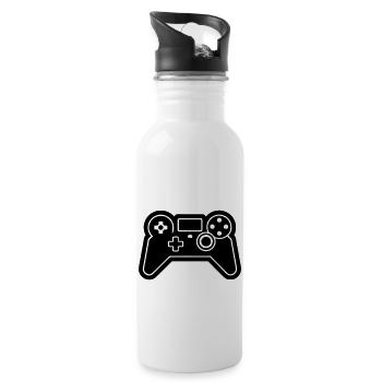 Video games controller - Water bottle with straw - white - Right