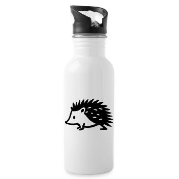 Igel - Trinkflasche mit integriertem Trinkhalm - Weiß - Rechts