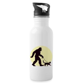 Chat Bigfoot - Gourde avec paille intégrée - blanc - Droite