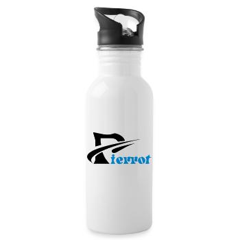 Pierrot - Trinkflasche mit integriertem Trinkhalm - Weiß - Rechts