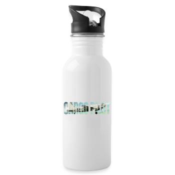 Cargo pilot C-46 - Trinkflasche mit integriertem Trinkhalm - Weiß - Rechts