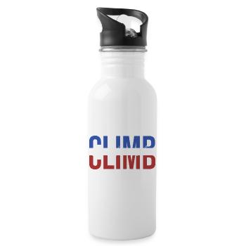 The hallway is lava bouldering climbing climb retro - Water bottle with straw - white - Right