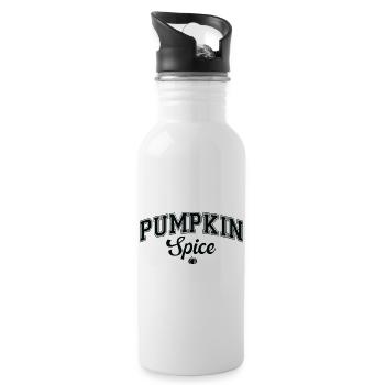 Kürbisgewürz-Herbst-Grafik-T-Shirt - Trinkflasche mit integriertem Trinkhalm - Weiß - Rechts