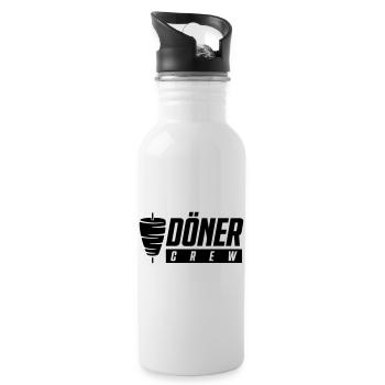 L’équipe Döner - Gourde avec paille intégrée - blanc - Droite