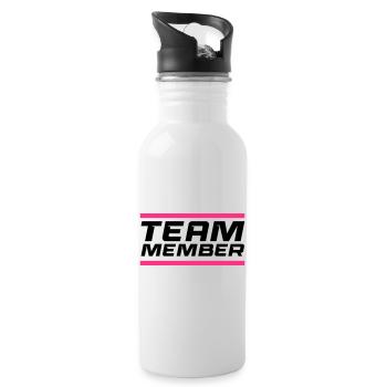 Team Member - Water bottle with straw - white - Right