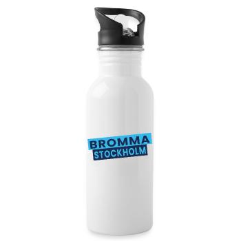 Marque de mots Bromma Stockholm - Gourde avec paille intégrée - blanc - Droite
