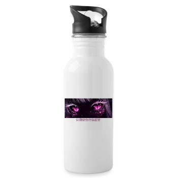 i will carry your pain - Water bottle with straw - white - Right