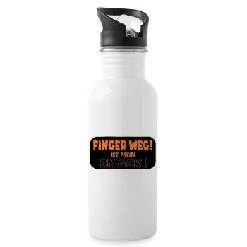 Hands off snack - Water bottle with straw - white - Right