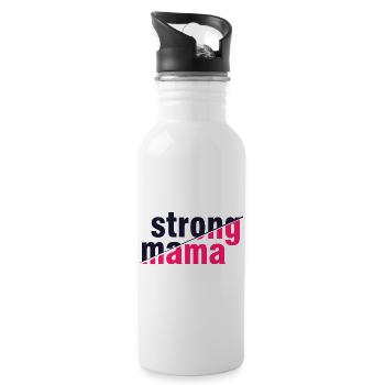 Chemise forte pour la fête des mères Maman - Gourde avec paille intégrée - blanc - Droite