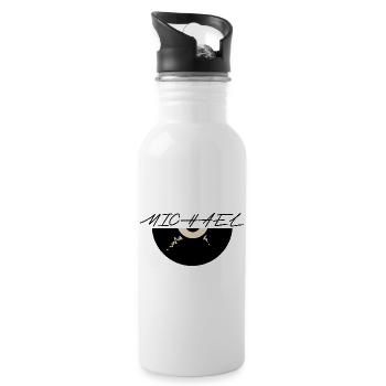 Michael - Trinkflasche mit integriertem Trinkhalm - Weiß - Rechts