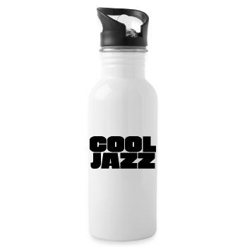 Bold Cool Jazz logo - Water bottle with straw - white - Right